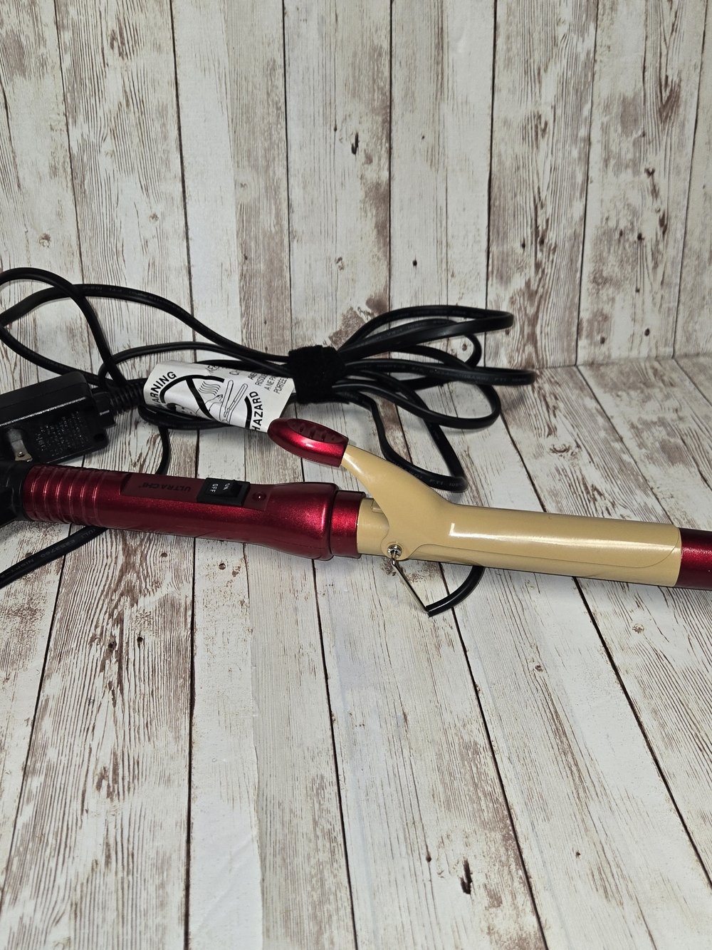 Ultra CHI Red 1" Ceramic Curling Iron GS6265 Tested